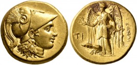KINGS OF MACEDON. Alexander III ‘the Great’, 336-323 BC. Stater (Gold, 18 mm, 8.57 g, 1 h), Sardes, struck under Menander or Kleitos, circa 322-319/8....