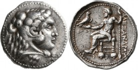 KINGS OF MACEDON. Alexander III ‘the Great’, 336-323 BC. Tetradrachm (Silver, 27 mm, 17.15 g, 1 h), Tyre, under Ptolemy I as Satrap. RY 32 of 'Ozmilk,...