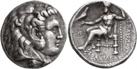 KINGS OF MACEDON. Alexander III ‘the Great’, 336-323 BC. Tetradrachm (Silver, 26 mm, 16.78 g, 1 h), Babylon I, struck under Seleukos I, circa 311-300....