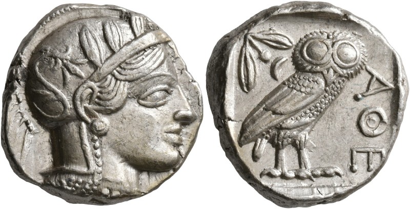 ATTICA. Athens. Circa 430s-420s BC. Tetradrachm (Silver, 23 mm, 17.26 g, 7 h). H...