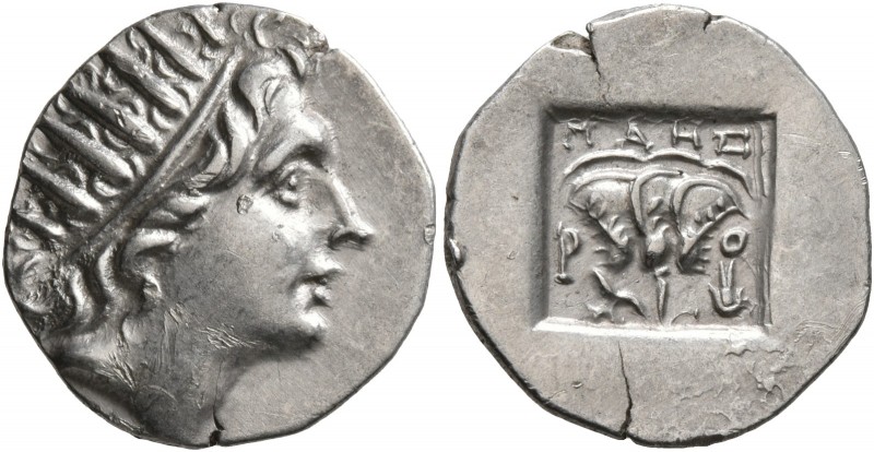 ISLANDS OFF CARIA, Rhodos. Rhodes. Circa 88-84 BC. Drachm (Silver, 16 mm, 2.40 g...