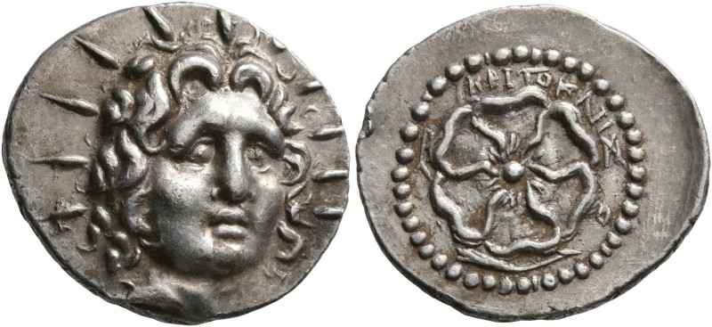 ISLANDS OFF CARIA, Rhodos. Rhodes. Circa 88/42 BC-AD 14. Drachm (Silver, 20 mm, ...