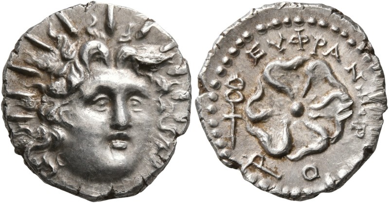 ISLANDS OFF CARIA, Rhodos. Rhodes. Circa 88/42 BC-AD 14. Drachm (Silver, 18 mm, ...