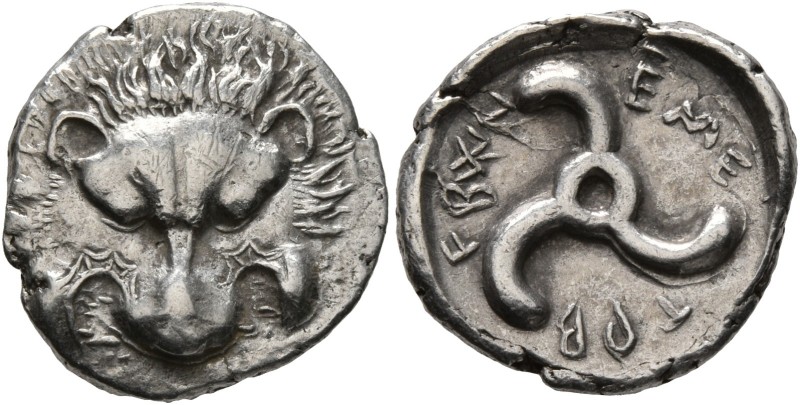 DYNASTS OF LYCIA. Trbbenimi, circa 390-370 BC. 1/3 Stater (Silver, 16 mm, 2.61 g...