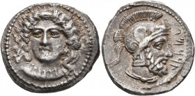 CILICIA. Tarsos. Tarkumuwa (Datames), satrap of Cilicia and Cappadocia, 384-361/0 BC. Stater (Silver, 23 mm, 10.23 g, 10 h). Diademed female head faci...