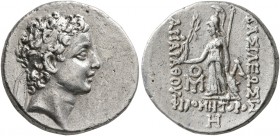 KINGS OF CAPPADOCIA. Ariarathes VII Philometor, circa 116-101 BC. Drachm (Silver, 18 mm, 4.14 g, 12 h), RY 8 = 108/7. Diademed head of Ariarathes VII ...