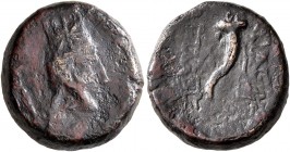 KINGS OF ARMENIA. Artaxias I, 190-160 BC. Dichalkon (Bronze, 16 mm, 5.00 g, 12 h), second series, with Greek legends. Head of Artaxias I to right, bea...