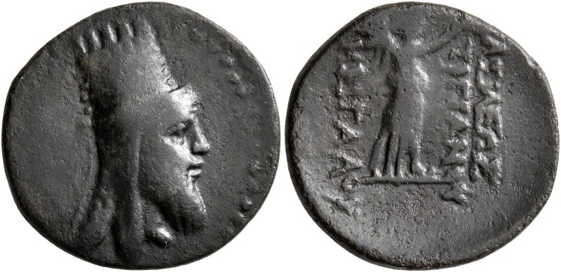 KINGS OF ARMENIA. Tigranes VI, first reign, circa 60-62. Tetrachalkon (Bronze, 2...