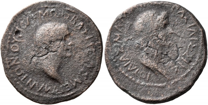 KINGS OF ARMENIA MINOR. M. Antonius Polemo, 34/3-31/0 BC. Tetrachalkon (Bronze, ...