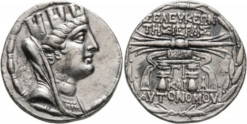 SYRIA, Seleukis and Pieria. Seleukeia Pieria. 105/4-83/2 BC. Tetradrachm (Silver...