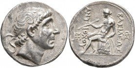SELEUKID KINGS OF SYRIA. Antiochos II Theos, 261-246 BC. Tetradrachm (Silver, 29 mm, 16.58 g, 8 h), Seleukeia on the Tigris. Diademed head of Antiocho...