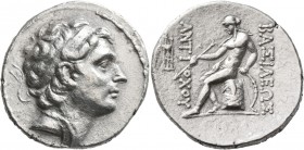 SELEUKID KINGS OF SYRIA. Antiochos III ‘the Great’, 223-187 BC. Tetradrachm (Silver, 29 mm, 16.41 g, 1 h), Antiochia on the Orontes, circa 204-197. Di...