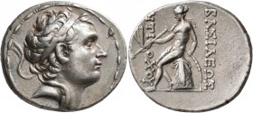 SELEUKID KINGS OF SYRIA. Antiochos III ‘the Great’, 223-187 BC. Tetradrachm (Silver, 30 mm, 17.05 g, 12 h), Antiochia on the Orontes, 197-187. Diademe...
