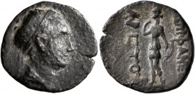 SELEUKID KINGS OF SYRIA. Antiochos IV Epiphanes, 175-164 BC. AE (Bronze, 18 mm, 2.93 g, 11 h), Epiphaneia, circa 168-164. Diademed and draped bust of ...