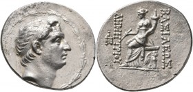SELEUKID KINGS OF SYRIA. Demetrios I Soter, 162-150 BC. Tetradrachm (Silver, 33 mm, 16.86 g, 12 h), Antiochia on the Orontes, circa 162-155/4. Diademe...