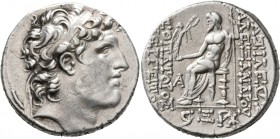 SELEUKID KINGS OF SYRIA. Alexander I Balas, 152-145 BC. Tetradrachm (Silver, 28 mm, 16.27 g, 12 h), Antiochia on the Orontes, SE 166 = 147/6. Diademed...