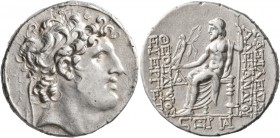 SELEUKID KINGS OF SYRIA. Alexander I Balas, 152-145 BC. Tetradrachm (Silver, 29 mm, 17.00 g, 1 h), Antiochia on the Orontes, SE 166 = 147/6. Diademed ...