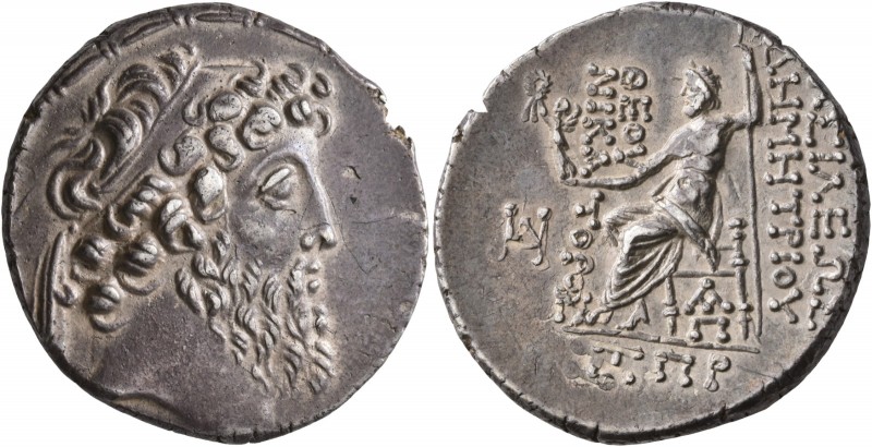 SELEUKID KINGS OF SYRIA. Demetrios II Nikator, second reign, 129-126/5 BC. Tetra...