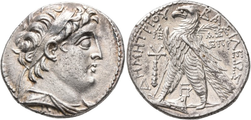 SELEUKID KINGS OF SYRIA. Demetrios II Nikator, second reign, 129-126/5 BC. Tetra...