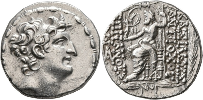 SELEUKID KINGS OF SYRIA. Antiochos VIII Epiphanes (Grypos), 121/0-97/6 BC. Tetra...