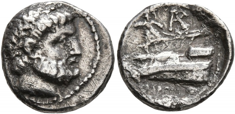 PHOENICIA. Arados. Circa 241/0-110/09 BC. Tetrobol (Silver, 15 mm, 2.24 g, 11 h)...