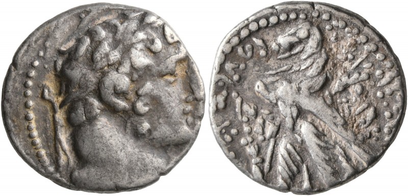 PHOENICIA. Tyre. 126/5 BC-AD 65/6. Half Shekel (Silver, 21 mm, 7.00 g, 1 h), unc...