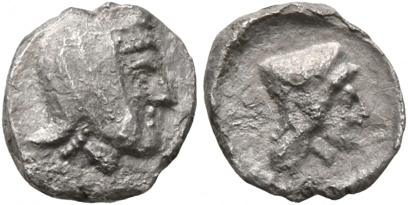 SAMARIA. 'Middle Levantine' Series. Circa 375-333 BC. Obol (Silver, 9 mm, 0.60 g...