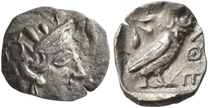 PHILISTIA (PALESTINE). Uncertain mint. Mid 5th century-333 BC. Obol (Silver, 9 m...