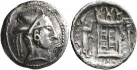 KINGS OF PERSIS. Baydād (Bagadat), late 3rd or early 2nd century BC. Drachm (Subaeratus, 20 mm, 3.59 g, 8 h). Head of Baydād to right, with short bear...