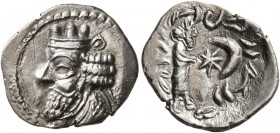 KINGS OF PERSIS. Namopat (Nambed), early-mid 1st century AD. Hemidrachm (Silver, 17 mm, 1.49 g, 5 h), Istakhr (Persepolis). Diademed and draped bust o...