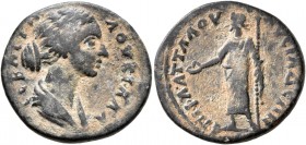 PHRYGIA. Lysias. Lucilla, Augusta, 164-182. Assarion (Bronze, 22 mm, 5.30 g, 6 h), Fla. Attalos, magistrate, 177-180. ΛΟYΚΙΛΛΑ ϹЄΒΑϹΤΗ Draped bust of ...