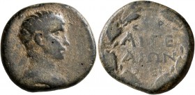 CILICIA. Aegeae. Britannicus, 41-55. Diassarion (Bronze, 23 mm, 7.06 g, 12 h), Nei..., magistrate, CY 100 = 53/4. [BPETANNIKO]Σ Draped bust of Britann...