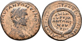 CILICIA. Anazarbus. Elagabalus, 218-222. Hexassarion (Bronze, 34 mm, 18.87 g, 7 h), CY 240 = 221/2. AY K M AYP ANTΩNЄINOC CЄB Bust of Elagabalus to ri...