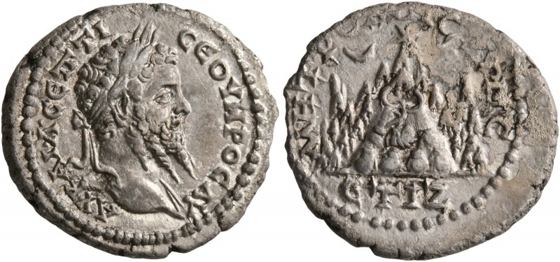 CAPPADOCIA. Caesaraea-Eusebia. Septimius Severus, 193-211. Drachm (Silver, 19 mm...