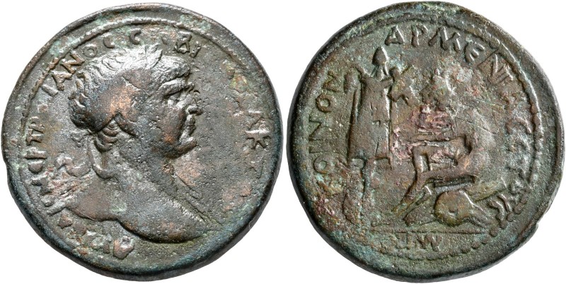 ARMENIA MINOR, Koinon of Armenia. Trajan, 98-117. 'Sestertius' (Orichalcum, 35 m...