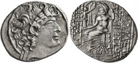 SYRIA, Seleucis and Pieria. Antioch. Augustus, 27 BC-AD 14. Tetradrachm (Silver, 28 mm, 15.00 g, 12 h), in the name and types of the Seleukid king Phi...