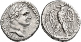 SYRIA, Seleucis and Pieria. Antioch. Vespasian, 69-79. Tetradrachm (Silver, 27 mm, 14.86 g, 1 h), RY 2 = 69/70. [ΑΥΤΟ]ΚΡΑ ΟΥЄCΠΑCΙΑΝΟC ΚΑΙCΑΡ CЄΒΑC[ΤΟ...