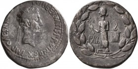Octavian, 44-27 BC. Cistophorus (Silver, 26 mm, 10.34 g, 1 h), Ephesus, 28. IMP•CAESAR•DIVI•F•COS•VI•LIBERTATIS•P•R•VINDEX• Laureate head of Octavian ...