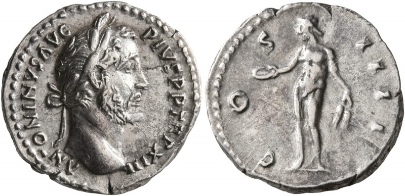 Antoninus Pius, 138-161. Denarius (Silver, 17 mm, 3.00 g, 6 h), Rome, 149-150. A...