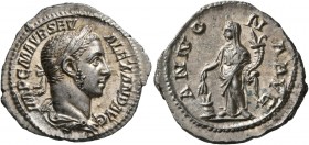 Severus Alexander, 222-235. Denarius (Silver, 19 mm, 3.00 g, 1 h), Rome, 226. IMP C M AVR SEV ALEXAND AVG Laureate and draped bust of Severus Alexande...