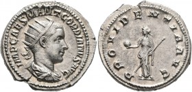 Gordian III, 238-244. Antoninianus (Silver, 22 mm, 4.86 g, 6 h), Rome, 238-239. IMP CAES M ANT GORDIANVS AVG Laureate, draped and cuirassed bust of Go...