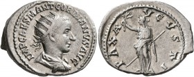 Gordian III, 238-244. Antoninianus (Silver, 24 mm, 4.81 g, 12 h), Antiochia, 238-239. IMP CAES M ANT GORDIANVS AVG Radiate, draped and cuirassed bust ...