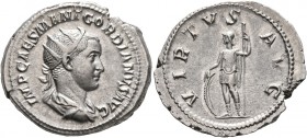 Gordian III, 238-244. Antoninianus (Silver, 23 mm, 5.32 g, 7 h), Rome, 240. IMP CAES M ANT GORDIANVS AVG Radiate, draped and cuirassed bust of Gordian...