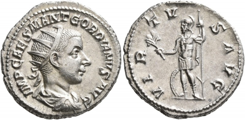 Gordian III, 238-244. Antoninianus (Silver, 21 mm, 4.69 g, 7 h), Rome, 240. IMP ...
