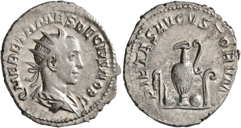 Herennius Etruscus, as Caesar, 249-251. Antoninianus (Silver, 22 mm, 3.62 g, 7 h...