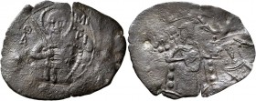 John III Ducas (Vatatzes), emperor of Nicaea, 1222-1254. Trachy (Bronze, 32 mm, 3.00 g, 6 h), Magnesia. Θ / Δ/MI/TRI St. Demetrius standing facing in ...