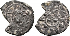 CRUSADERS. Edessa. Richard of Salerno, regent, 1104-1108. Follis (Bronze, 26 mm, 5.16 g). Nimbate bust of Christ facing; in fields IC - XC. Rev. Short...