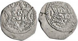 CRUSADERS. Crusader Imitations of Islamic Dirhams. Half Dirham (Silver, 16 mm, 1.47 g, 1 h), imitating an Ayyubid half dirham of the emir al-Zahir Gha...