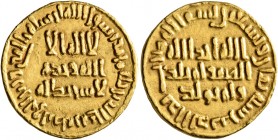 ISLAMIC, Umayyad Caliphate. temp. Suleiman ibn 'Abd al-Malik, AH 96-99 / AD 715-717. Dinar (Gold, 20 mm, 4.25 g, 8 h), no mint name, AH 98 = AD 716/7....