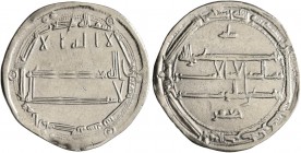 ISLAMIC, 'Abbasid Caliphate. temp. Al-Rashid, AH 170-193 / AD 786-809. Dirham (Silver, 25 mm, 3.00 g, 9 h), citing the heir apparent al-Amin and the v...